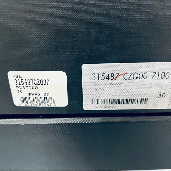 Yves Saint Laurent Gold lizard Platform stilettos. Size 36. - Picture 5 of 10